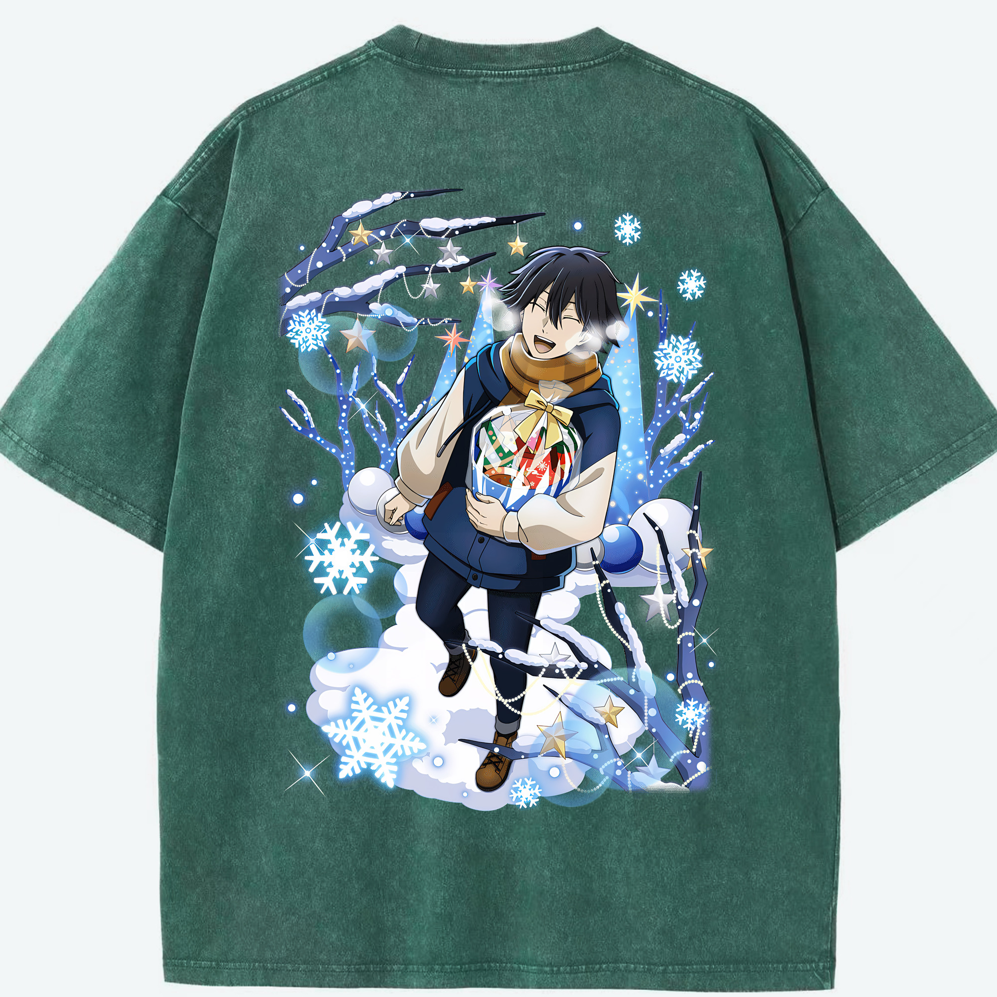 （画像用） 文豪ストレイドッグス Bungo Stray Dogs 綿100% ヴィンテージ風 半袖Tシャツ（背面プリント）